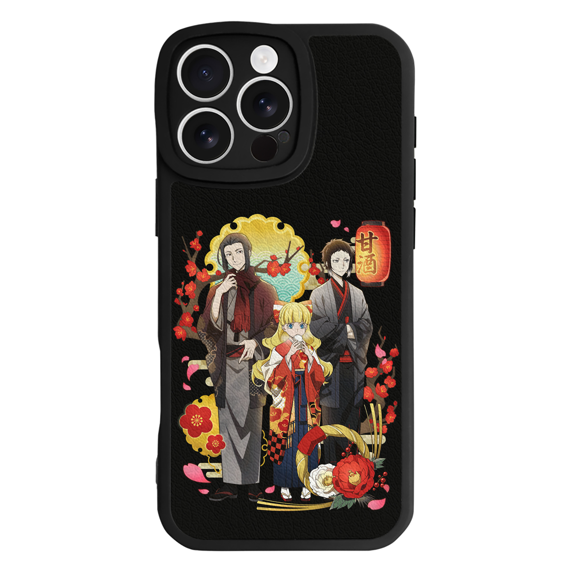 （画像用） 文豪ストレイドッグス Bungo Stray Dogs 【iPhone 16シリーズ対応】シリコンスマホケース（レザー調） 材質：シリコン